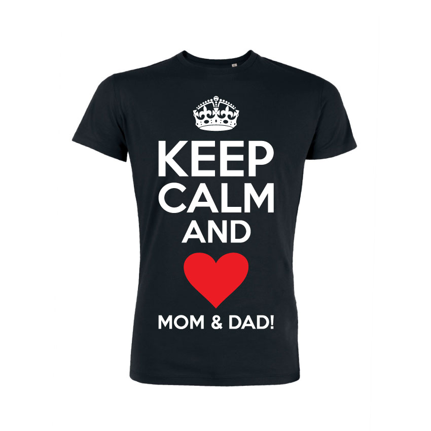 Teeshirt Homme - Keep Calm And Love Mom & Dad