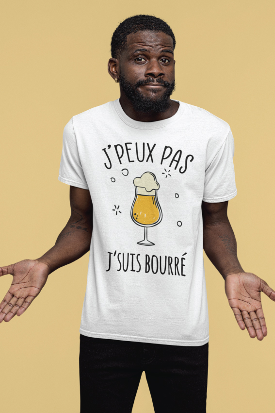 Teeshirt Homme - J'peux Pas J'suis Bourré