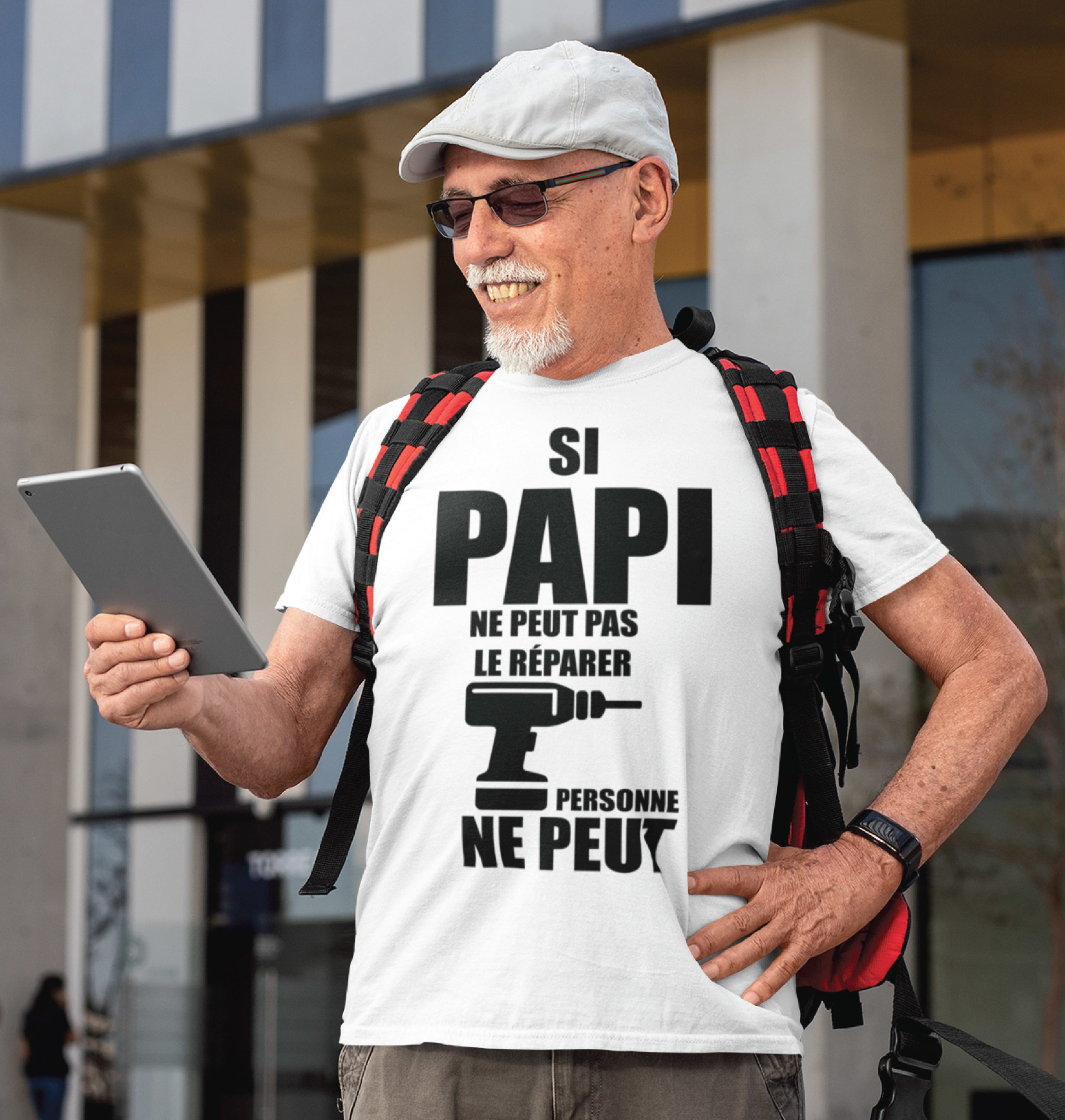 Teeshirt Homme - Si Papi Ne Peut Pas Le Réparer Personne Ne Peut