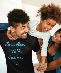Teeshirt Homme -Le Meilleur Papa C'est Moi-01-01