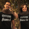 Pack 2 Tshirts - Boyfriend Fiancé - Girlfriend Fiancée