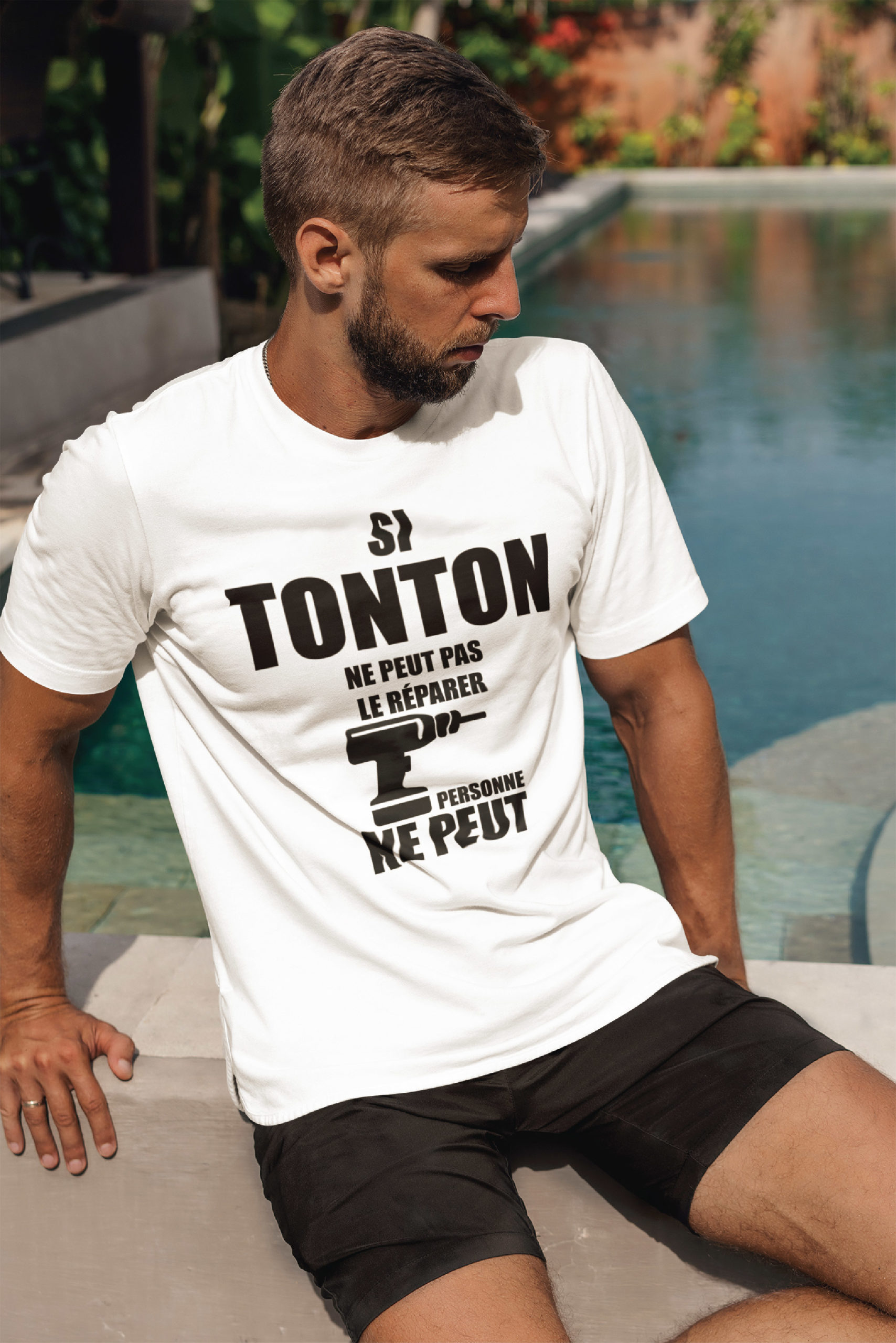 Teeshirt Homme - Si Tonton Ne Peut Pas Le Réparer Personne Ne Peut