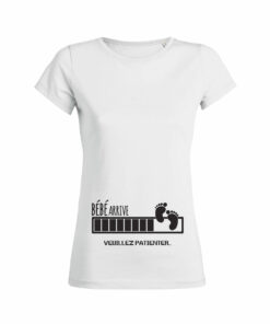 Teeshirt Femme - Bébé Arrive (Veuillez Patienter)