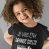 Teeshirt Enfant - Je Vais Être Grande Soeur - Bébé Arrive (Veuillez Patienter...)
