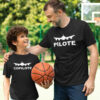 Pack 2 T-shirts - Pilote - Copilote