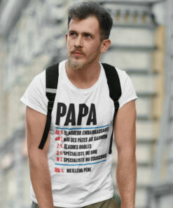 Teeshirt Homme - Papa 100% Meilleur Père