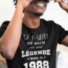 Teeshirt Homme - Ce T-shirt Est Porté Par Une Légende Made In (Votre Date)