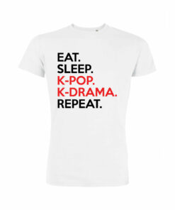 Teeshirt Homme - Eat Sleep K-pop K-drama Repeat