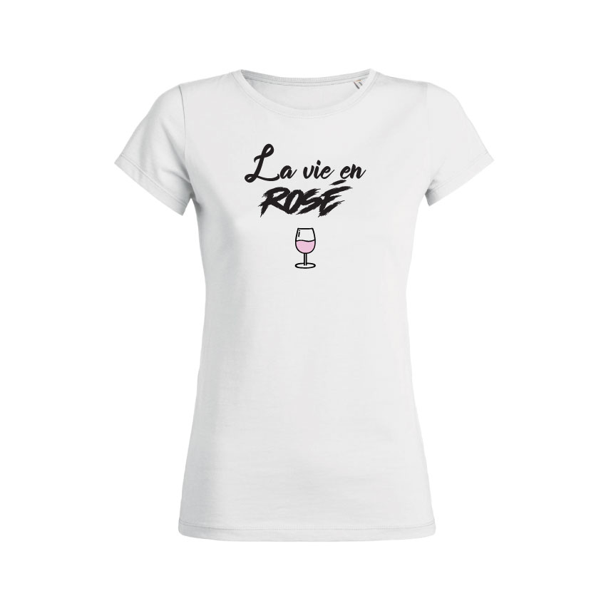 Teeshirt Femme - La Vie En Rosé