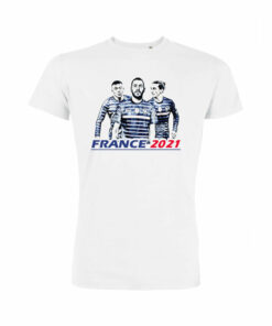 Teeshirt Homme - France 2021 (MBG) Mbappé Benzema Griezmann