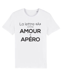Teeshirt Homme - La Lettre A Comme Amour Apéro