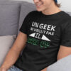 Teeshirt Homme - Un Geek Ne Vieillit Pas Il Level Up