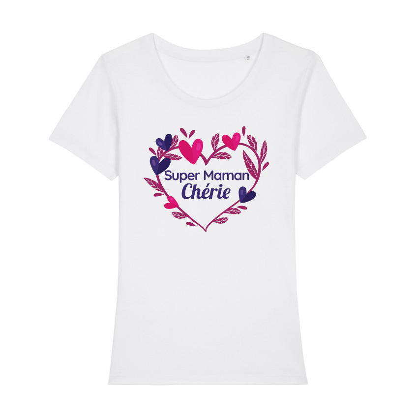 Teeshirt Femme - Super Maman Chérie