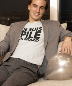 Teeshirt Homme - Je Suis Pile En Retard