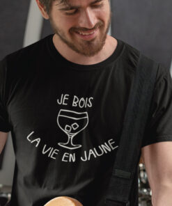 Teeshirt Homme - Je Bois La Vie En Jaune