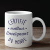 Mug - Certifié Meilleur Enseignant Du Monde