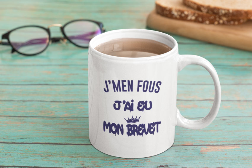 Mug - J'men Fous J'ai Eu Mon Brevet