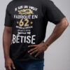 Teeshirt Homme - Je Suis Un Vieux Râleur Fabriqué En (Votre Date)