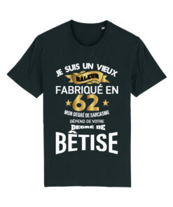 Teeshirt Homme - Je Suis Un Vieux Râleur Fabriqué En (Votre Date)