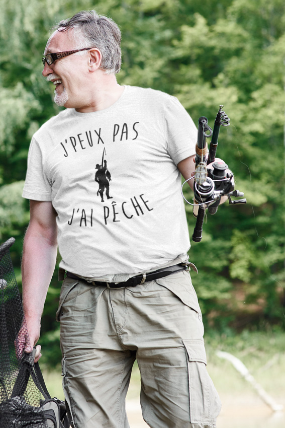 Teeshirt Homme - J'peux Pas J'ai Pêche