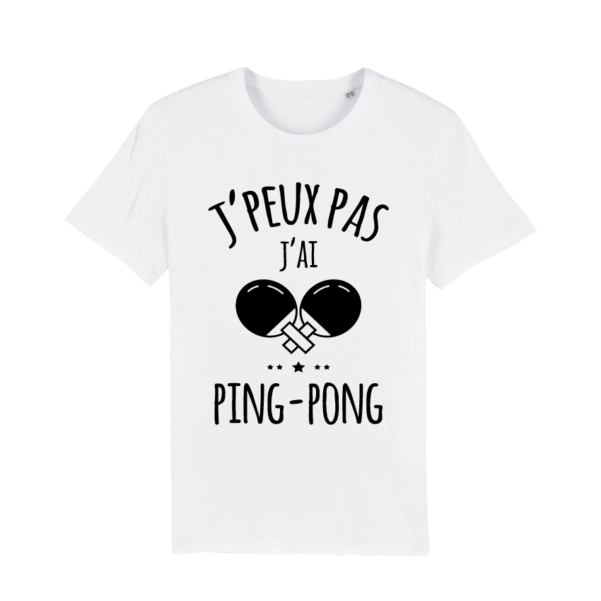 Teeshirt Homme - J'peux Pas J'ai Ping-Pong