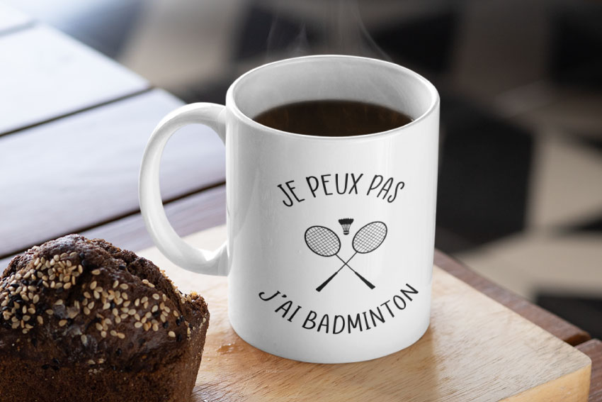 Mug - Je Peux Pas J'ai Badminton - FB - TW