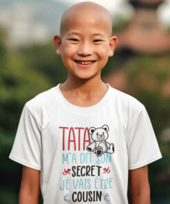 Teeshirt Enfant - Tata M'a Dit Son Secret Je Vais Etre Cousin