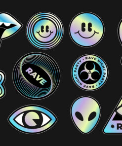 sticker holographique