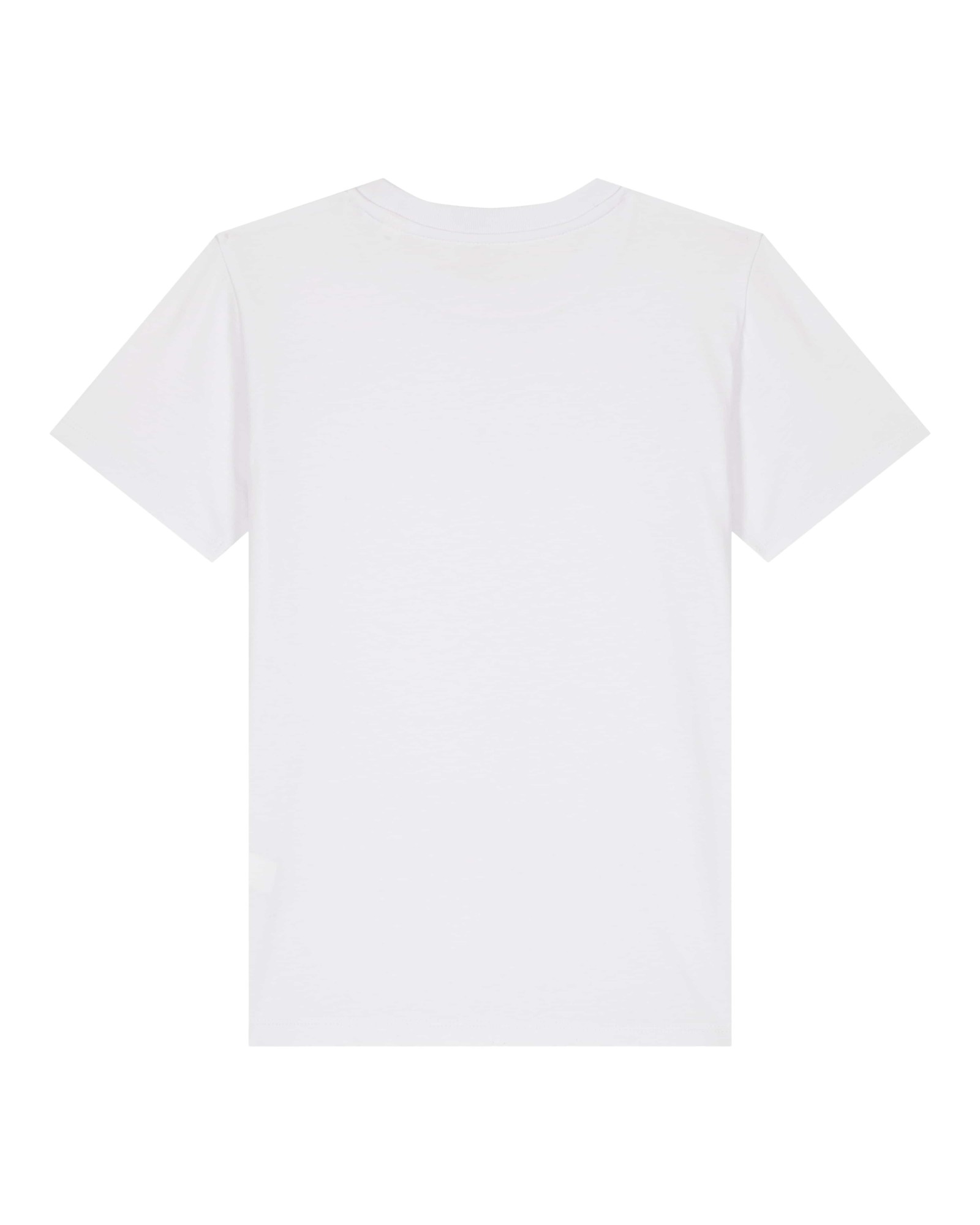T-shirt enfant blanc personnalisable, vue de dos
