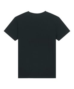 T-shirt enfant noir personnalisable, vue de dos