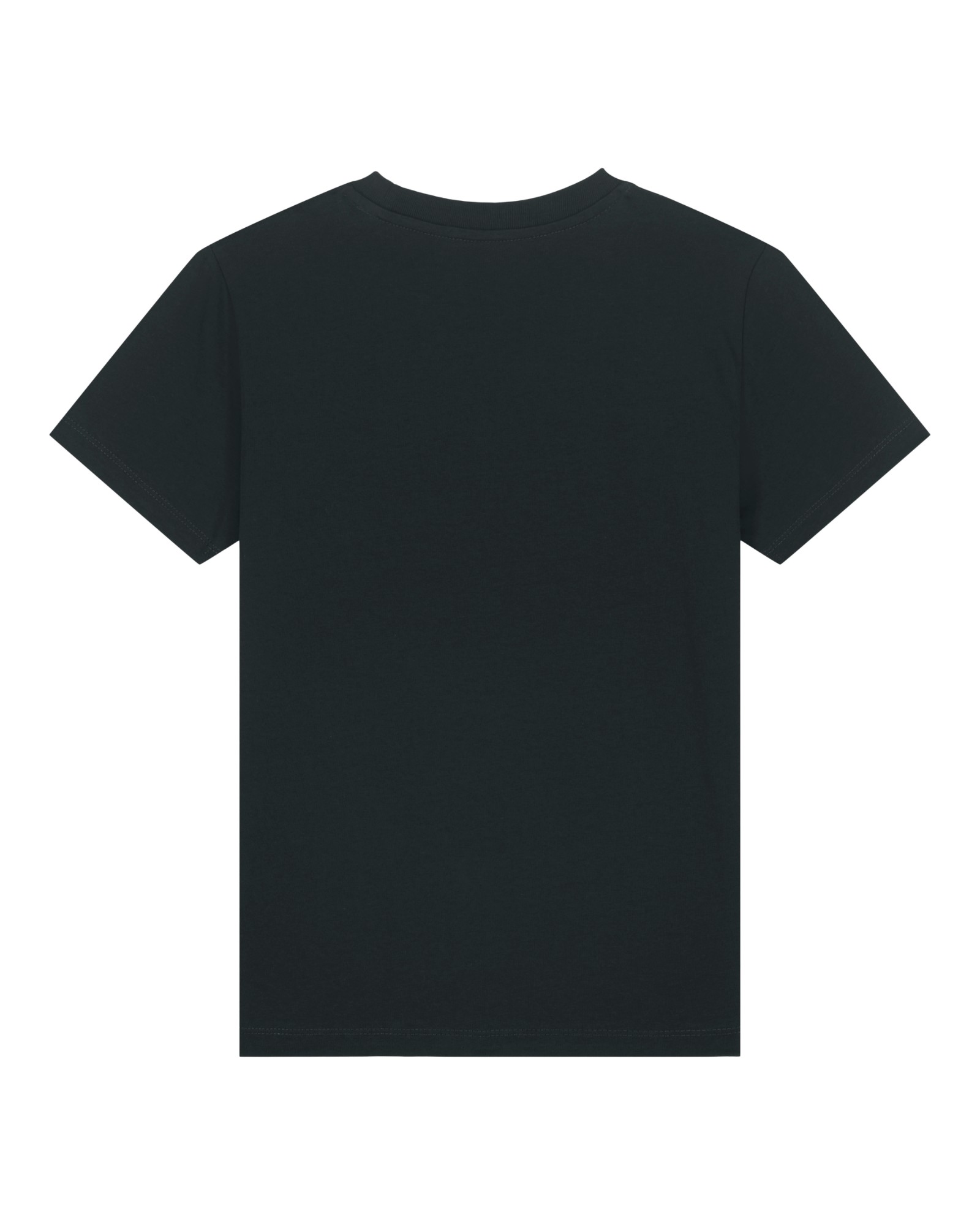 T-shirt enfant noir personnalisable, vue de dos