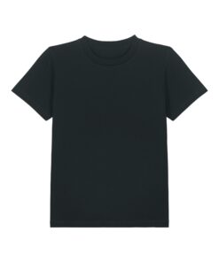 T-shirt enfant noir personnalisable, vue de face